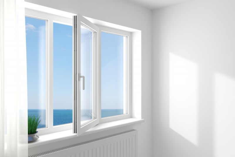 Energy-efficient casement window on a house
